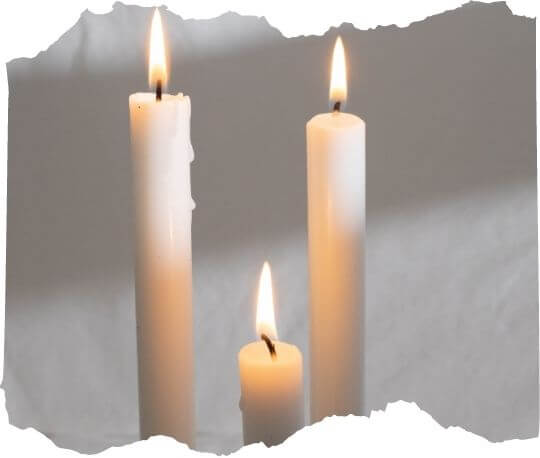 Imbolc-Lichtmess-Fasstnacht Kerze