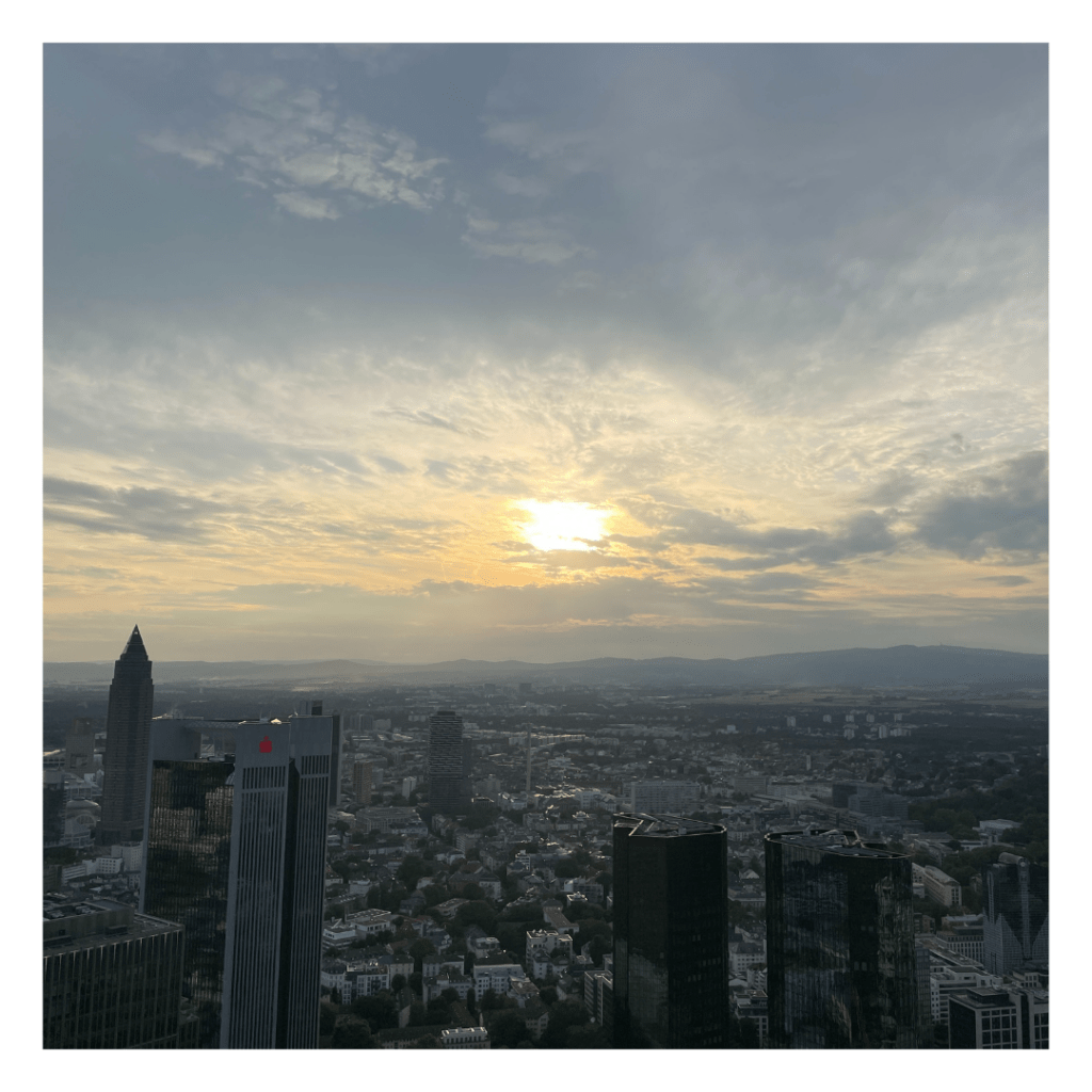 Sundowner über Frankfurt