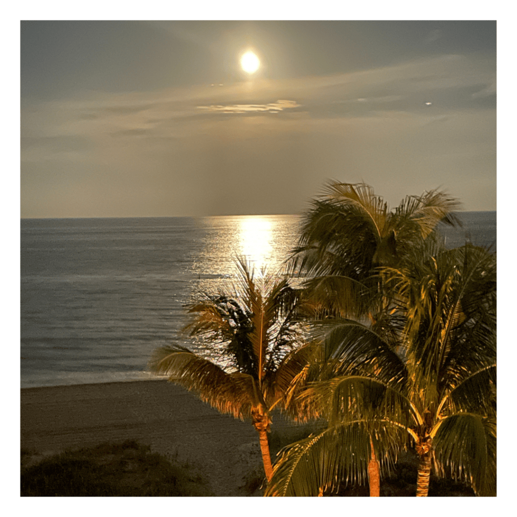 Vollmond am Strand