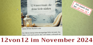 Mehr über den Artikel erfahren 12von12 im November 2024