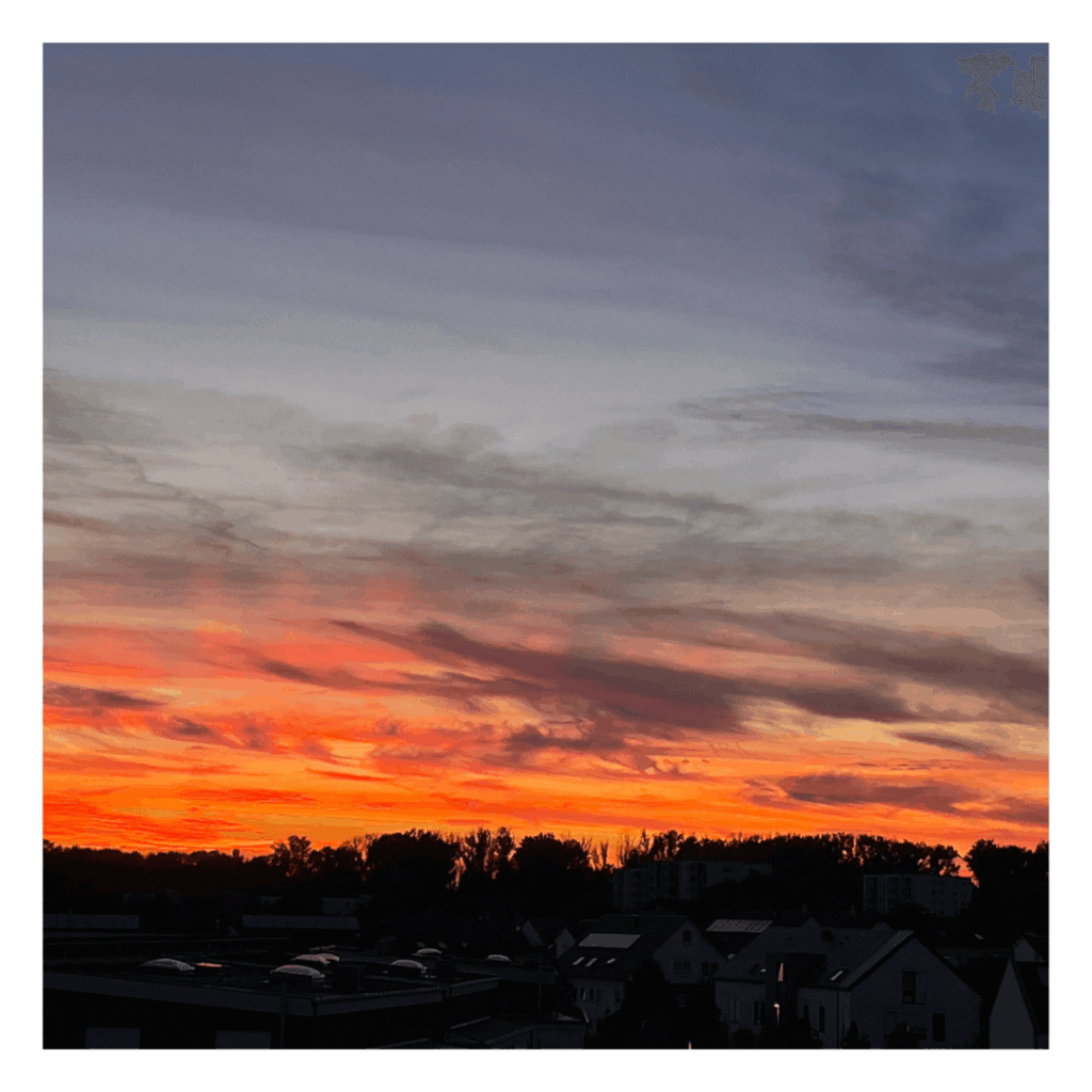 Sonnenuntergang in der Melm