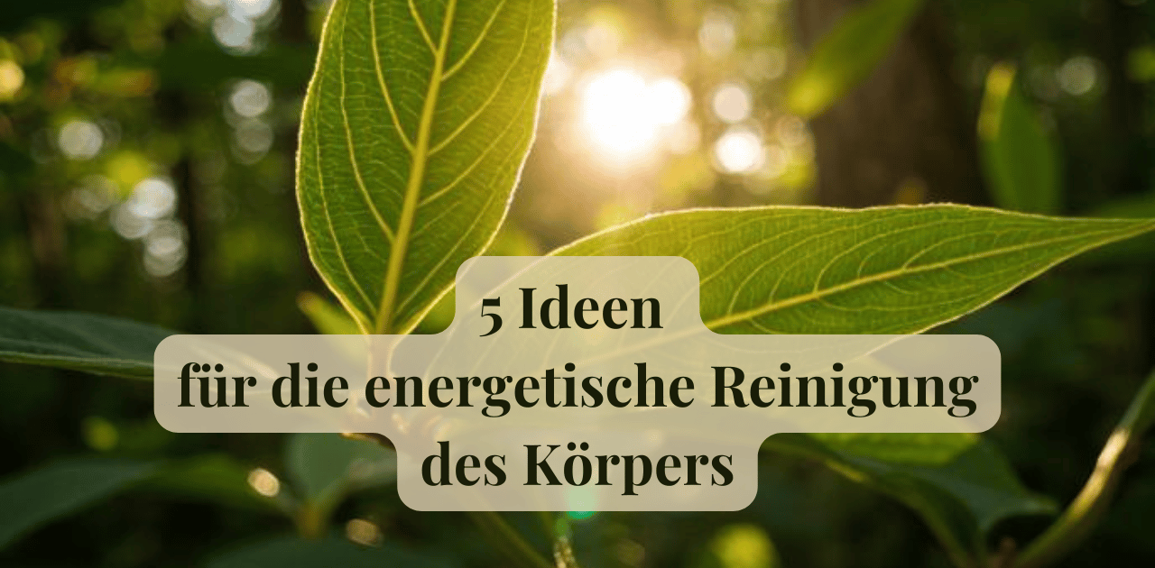 Du betrachtest gerade 5 Ideen für die energetische Reinigung des Körpers